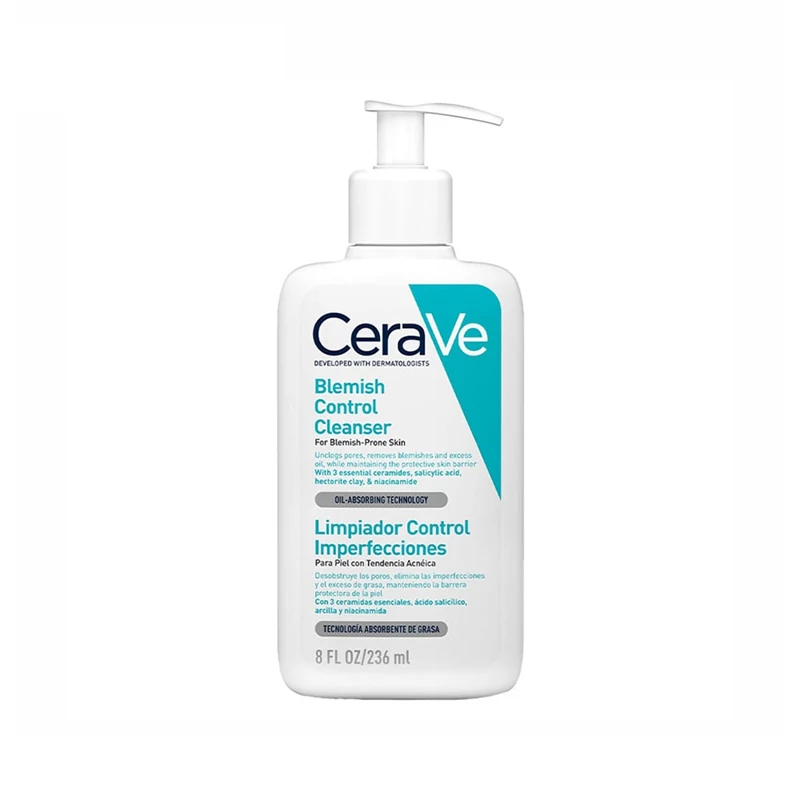 ژل شستشو ضد لک و ضد جوش سراوی Cerave بلمیش کنترل Blemish Control